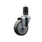 Service Caster 4'' SS Gray Poly Wheel Swivel 1-5/8'' Expanding Stem Caster SCC-SSEX20S414-PPUB-158 - alternate 1